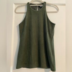 Anatomie Luxury Dark Green Perforated Tank Top Size XS
